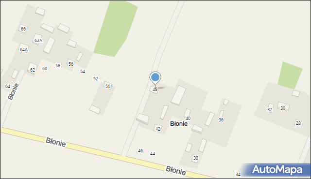 Błonie, Błonie, 48, mapa Błonie