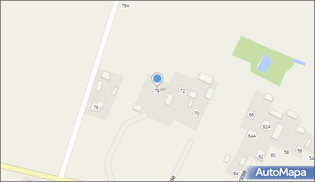 Błonie, Błonie, 74, mapa Błonie