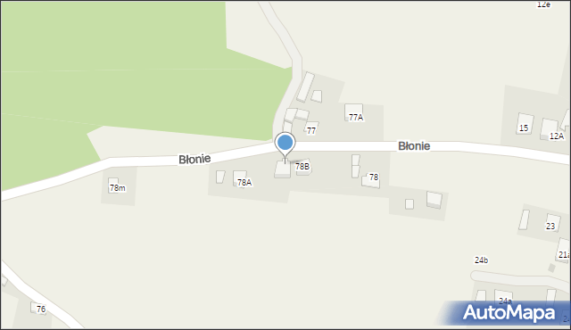 Błonie, Błonie, 78C, mapa Błonie