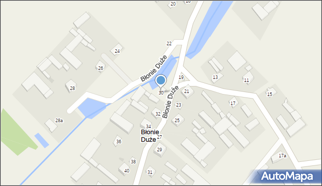 Błonie Duże, Błonie Duże, 30, mapa Błonie Duże