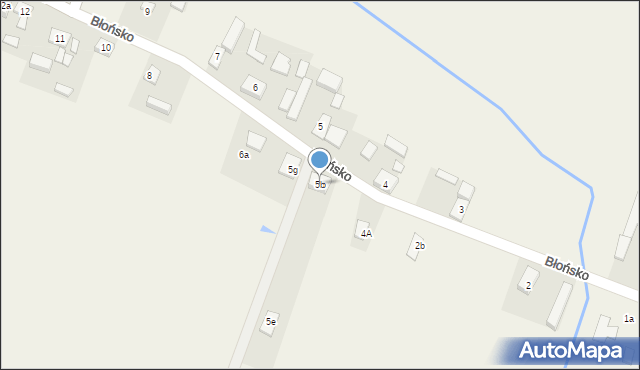 Błońsko, Błońsko, 5b, mapa Błońsko