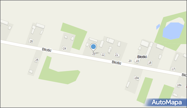 Błotki, Błotki, 23, mapa Błotki