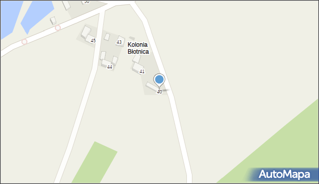 Błotnica, Błotnica, 40, mapa Błotnica