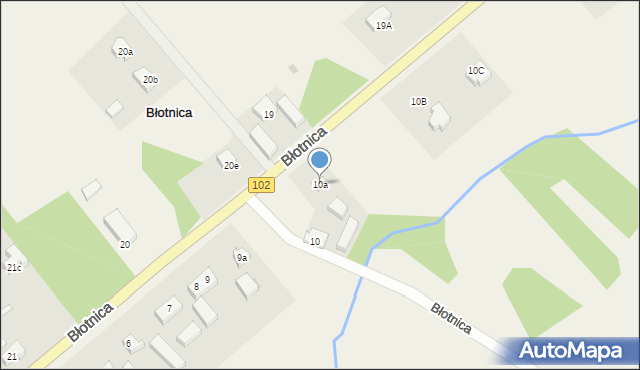 Błotnica, Błotnica, 10a, mapa Błotnica