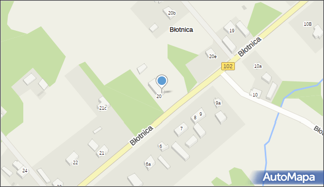 Błotnica, Błotnica, 20f, mapa Błotnica