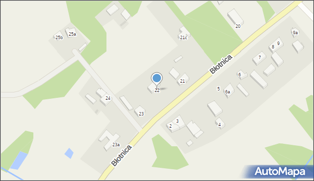 Błotnica, Błotnica, 22, mapa Błotnica
