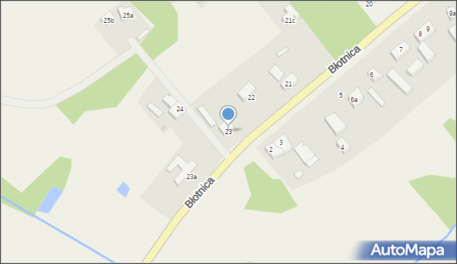 Błotnica, Błotnica, 23, mapa Błotnica