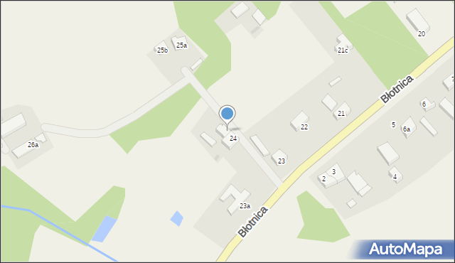 Błotnica, Błotnica, 24a, mapa Błotnica