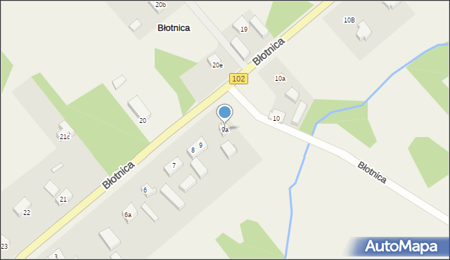 Błotnica, Błotnica, 9a, mapa Błotnica