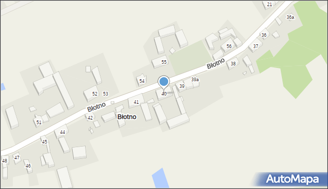 Błotno, Błotno, 40, mapa Błotno