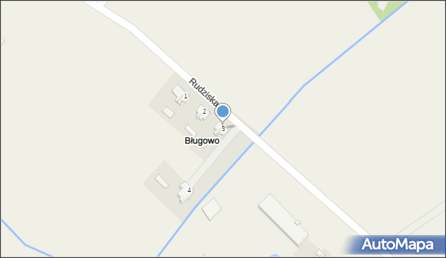 Bługowo, Bługowo, 3, mapa Bługowo