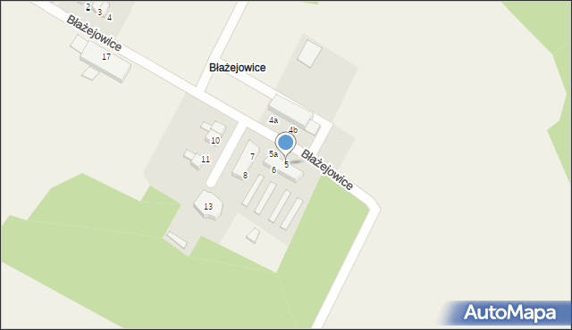 Borkowice, Błażejowice, 5, mapa Borkowice