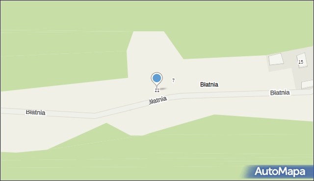 Brenna, Błatnia, 11, mapa Brenna