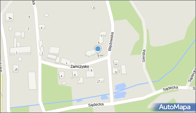 Bydgoszcz, Błędowska, 3, mapa Bydgoszczy