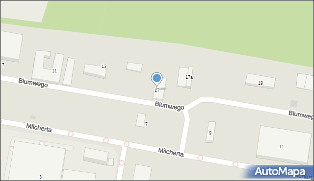 Bydgoszcz, Blumwego Franza, 17, mapa Bydgoszczy