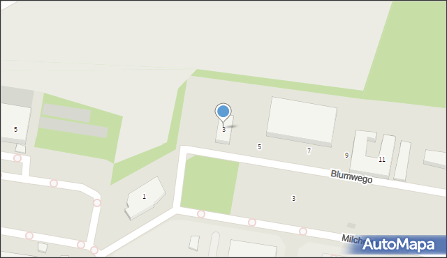 Bydgoszcz, Blumwego Franza, 3, mapa Bydgoszczy