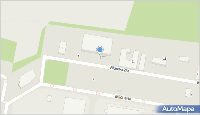 Bydgoszcz, Blumwego Franza, 7, mapa Bydgoszczy