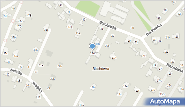Bytom, Blachówka, 29A, mapa Bytomia