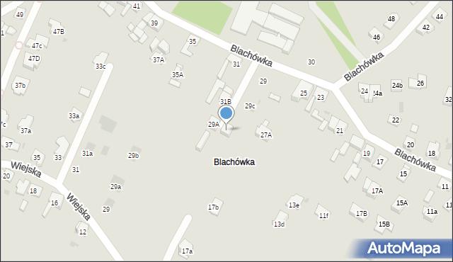 Bytom, Blachówka, 29b, mapa Bytomia