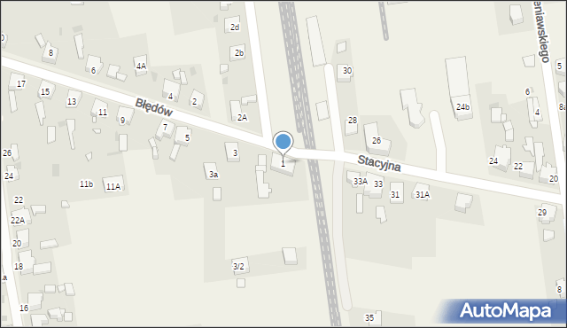 Chełm Śląski, Błędów, 1, mapa Chełm Śląski