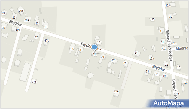 Chełm Śląski, Błędów, 31, mapa Chełm Śląski