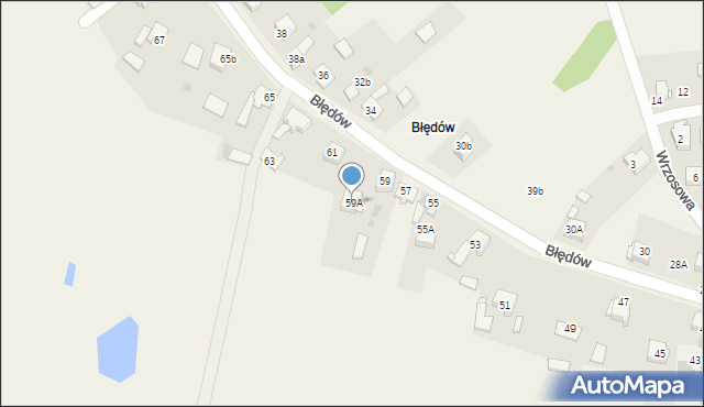 Chełm Śląski, Błędów, 59A, mapa Chełm Śląski