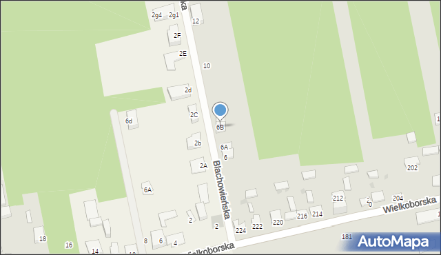 Częstochowa, Blachowieńska, 6B, mapa Częstochowy