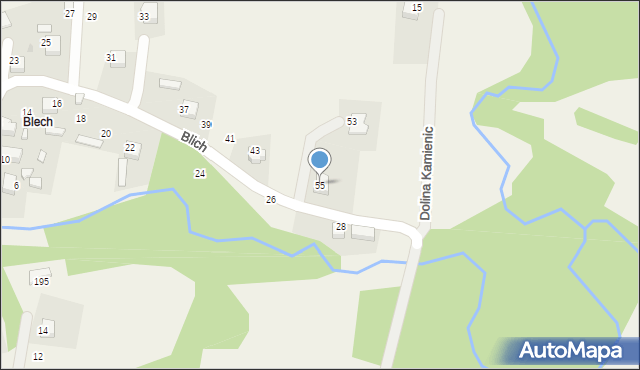 Filipowice, Blich, 55, mapa Filipowice