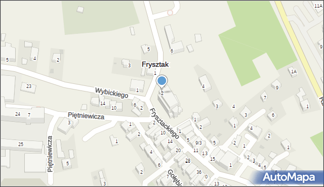 Frysztak, Blajera Wojciecha, ks., 2, mapa Frysztak