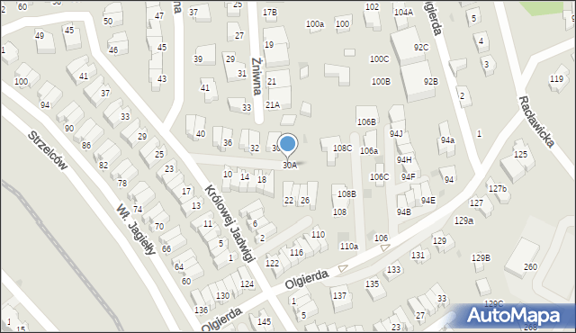 Gdynia, bł. Królowej Jadwigi, 30A, mapa Gdyni