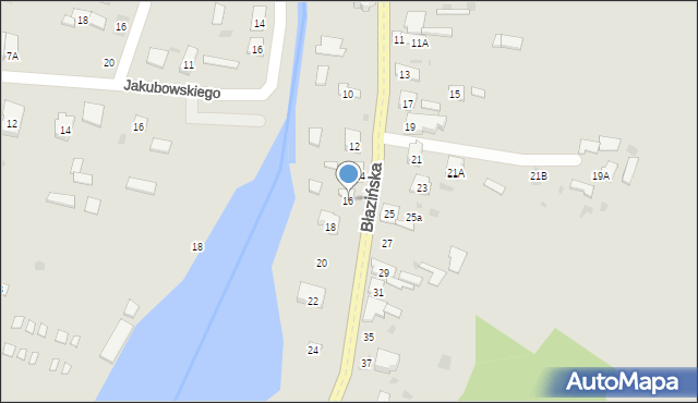 Iłża, Błazińska, 16, mapa Iłża