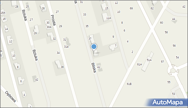 Jabłonna, Bliska, 39a, mapa Jabłonna