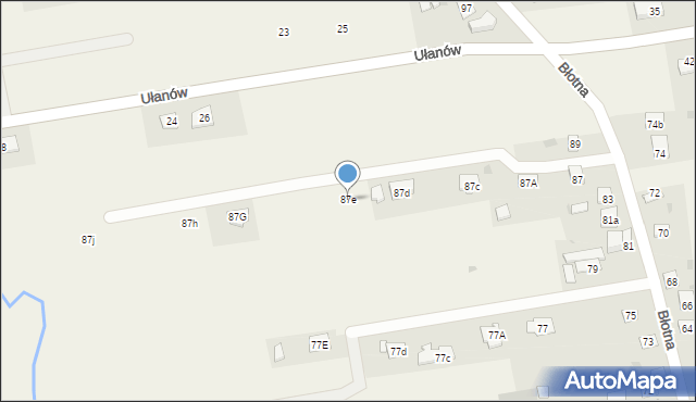 Jaktorów, Błotna, 87e, mapa Jaktorów