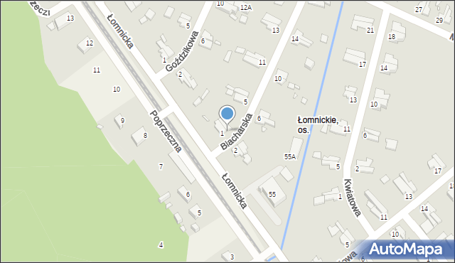 Jelenia Góra, Blacharska, 3, mapa Jelenia Góra