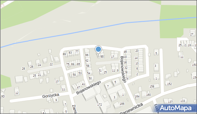 Katowice, bł. Bojanowskiego Edmunda, 35, mapa Katowic