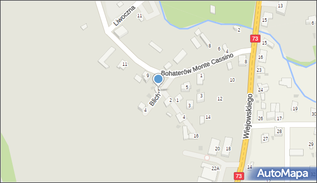 Kołaczyce, Blich, 2, mapa Kołaczyce