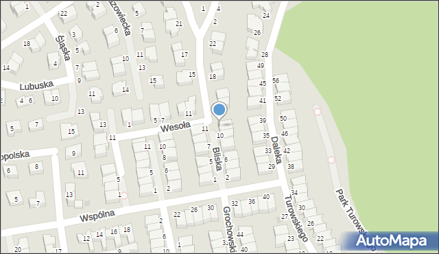 Koszalin, Bliska, 12, mapa Koszalina