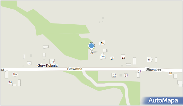 Krasnystaw, Bławatna, 15, mapa Krasnystaw