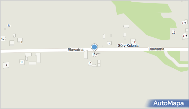 Krasnystaw, Bławatna, 16a, mapa Krasnystaw