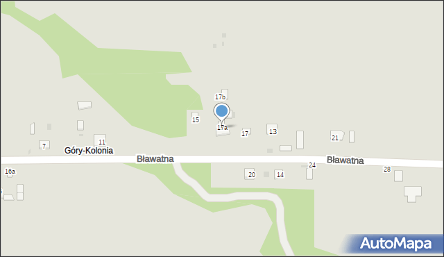 Krasnystaw, Bławatna, 17a, mapa Krasnystaw