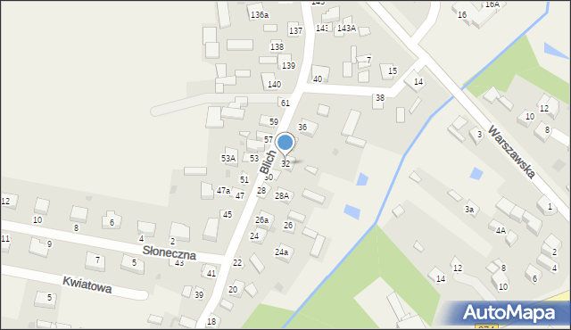 Kurów, Blich, 32, mapa Kurów