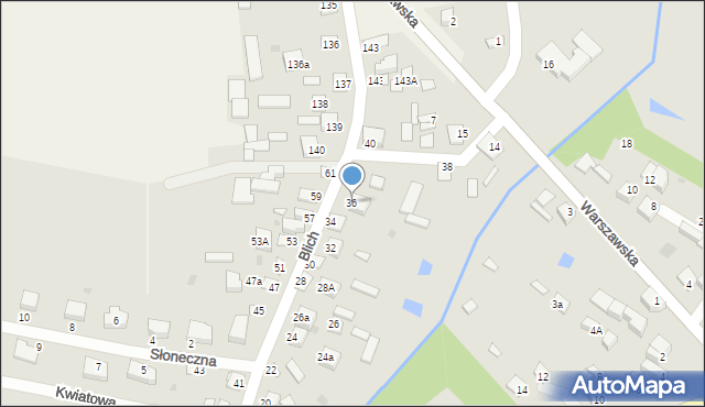 Kurów, Blich, 36, mapa Kurów