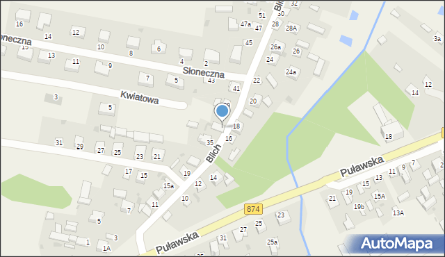 Kurów, Blich, 37, mapa Kurów