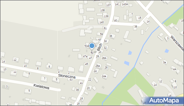 Kurów, Blich, 51, mapa Kurów