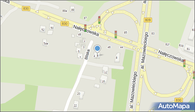 Lublin, Bliska, 6, mapa Lublina