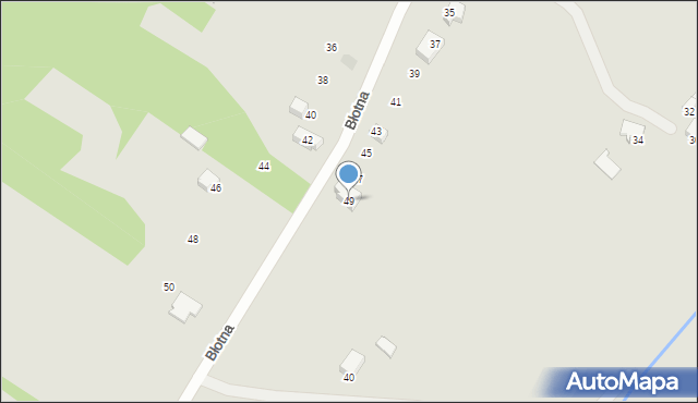 Myszków, Błotna, 49, mapa Myszków