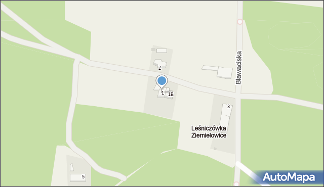 Nowe Smarchowice, Bławaciska, 1A, mapa Nowe Smarchowice