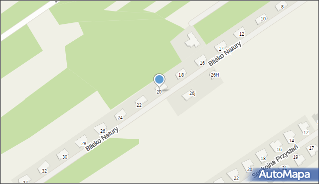 Olszewnica Stara, Blisko Natury, 20, mapa Olszewnica Stara