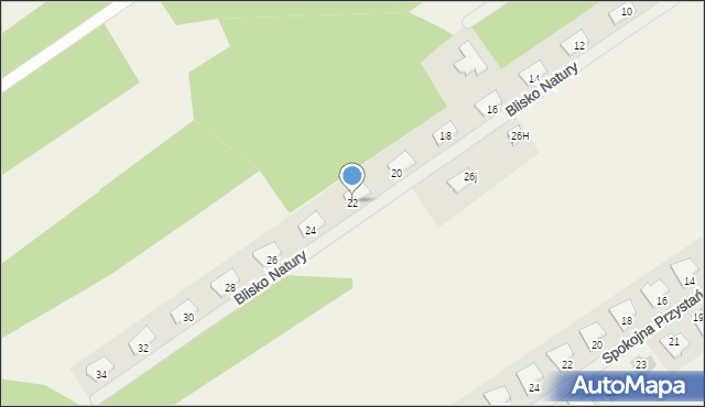 Olszewnica Stara, Blisko Natury, 22, mapa Olszewnica Stara