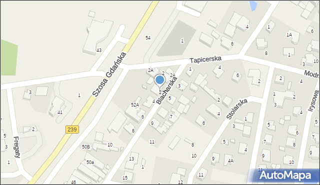 Osielsko, Blacharska, 2, mapa Osielsko